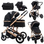Bebelissimo - poussette combine trio 3 en 1 - sige auto 0m ? nacelle ? ds la naissance ? jusqu? 22kg ...