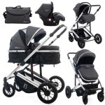 Bebelissimo - poussette combine trio 3 en 1 - sige auto 0m ? nacelle ? ds la naissance ? jusqu? 22kg ...