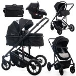 Bebelissimo - poussette combine trio 3 en 1 - sige auto 0m ? nacelle ? ds la naissance ? jusqu? 22kg ...