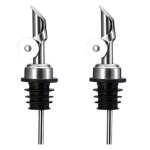 Becs verseurs inox automatique anti - oxydation - 2 pi�ces - convient pour bouteilles alcool huile dolive ...