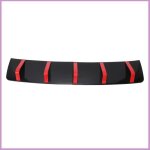 Becquet daileron de diffuseur de lèvre de pare - chocs arrière de 2 pièces - noir et rouge 33. 07in pour ... Becquet daileron de diffuseur de lèvre de pare - chocs arrière de 2 pièces - noir et rouge 33. 07in pour ...