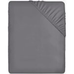 Bedding drap housse - gris 200 x 220 cm - coupes de 35 cm pour matelas �pais - microfibre bross�e odipie ...