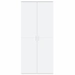 Bel - achat * buffe haut - capacit� g�n�reuse - cabinet vaisselier blanc 80x35x180 cm - bois ding�nierie ...