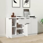 Bel - achat * buffets - bahut meuble enfilade - fonction daffichage - lot de 2 - blanc 60x30x70 cm - ...