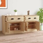 Bel - achat * buffets - bahut meuble enfilade - fonction daffichage - lot de 2 - ch�ne sonoma bois ding�nierie ...