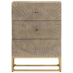 Bel - achat * buffet / commode - bahut meuble enfilade - fonction daffichage 55x30x76 cm - bois massif ...