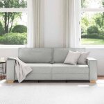 Bel - achat * canap� relax - mod�le droit - position fixe - sofa 3 places gris nuage 180 cm tissu prom36694702 ...