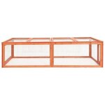 Bel achat * clapier - enclos ext�rieur de jardin - poules / lapins - poulailler 183x90x465 cm bois de ...