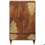 Bel - achat * haut - capacit� g�n�reuse - cabinet vaisselier armoire marron - 60x335x100 cm - bois de ...