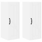 Bel - achat * meuble de stockage moderne - design bas - colonne de cuisine avec �tag�re 2 pcs blanc 30x31x80cm ...