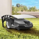 Belfoyer garage de tondeuse robot - abri pour robot - 102 x 79 x 46 cm - protection uv - auvent de porte ...