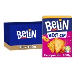 Belin 16 paquets de crackers belin best of 100g a partager entre amis ou en famille pour les apros lot ...