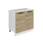 Belini meuble cuisine bas sans plan de travail sd meubles de cuisine - taille: 516x80x82 cm 2 portes ...