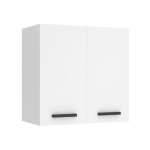 Meuble haut de cuisine - belini - sg2 - 60 - mural - 2 portes - blanc mat - m�tal