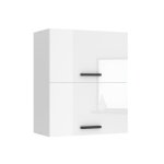 Meuble haut de cuisine - belini - sgp2 - 60 - 2 portes - blanc trs brillant - 72 cm de hauteur
