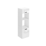 Belini meuble de rangement pour micro - onde armoire de cuisine avec 2 portes 576x60x204 cm etagere blanc ...