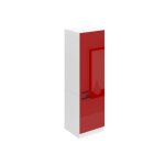 Meuble de rangement - belini - armoire de cuisine - 2 portes - rouge brillant - 576x60x204 cm