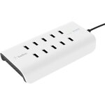 Chargeur usb 10 ports - belkin - b2b139vf - 2, 4 a - blanc - smartphones et tablettes