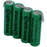 Beltrona rtu4aaz pack de piles rechargeables 4x lr6 (aa) cosses  souder en z nimh 4. 8 v 2200 mah
