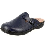 Belym sabot femme m�dical en cuir bleu marine smb450 38