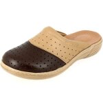Belym sabot femme mdical en cuir cognac et marron scm801c 37