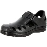 Belym sandales homme m�dical en cuir noir sn1974c43