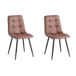 Benyled lot de 2 chaises de salle à manger (simili cuir) chaises de cuisine rembourrées avec pieds en ... Benyled lot de 2 chaises de salle à manger (simili cuir) chaises de cuisine rembourrées avec pieds en ...
