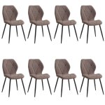 Benyled lot de 8 chaises de salle  manger en lin tapisses chaises dappoint pour dner dans la cuisine ...