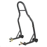 Béquille arrière avec support en v motoblouz noir mat Béquille arrière avec support en v motoblouz noir mat