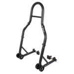 Béquille arrière avec support en caoutchouc motoblouz noir mat Béquille arrière avec support en caoutchouc motoblouz noir mat
