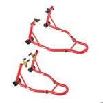 Bquille avant et arrire pour moto - duoku - capacit de charge 3856 kg - avec fourche avant double ...