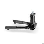 B�quille centrale mini double - ursus - jumbo evo - aluminium 235mm - charge 80kg - noir / argent�