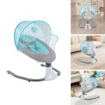 Berceau Électrique pour bébé bleu - berceau multifonctionnel - chaise à bascule pour bébé de 0 à 18 mois ... Berceau Électrique pour bébé bleu - berceau multifonctionnel - chaise à bascule pour bébé de 0 à 18 mois ...