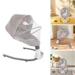 Berceau �lectrique pour b�b� (gris) - berceau multifonctionnel - chaise � bascule pour b�b� de 0 � 18 ...
