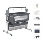 Berceau lectrique lit bebe - magic zc - lit cododo multifonctionnel bluetooth avec musique balanoire ...