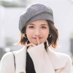 Béret dhiver pour femme style coréen chapeau dhiver confortable et chaud pour le printemps / automne ... Béret dhiver pour femme style coréen chapeau dhiver confortable et chaud pour le printemps / automne ...