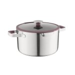 Berghoff home marmite 26 cm avec couvercle acier inoxydable grande capacit� induction four 180�c