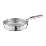 Berghoff home po�le 24 cm acier inoxydable compatible induction four 180�c manche ergonomique argent