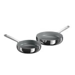 Berghoff home set de po�les 2 pi�ces � 20 et 24 cm stellar steel acier inoxydable rev�tement c�ramique ...