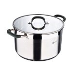 Bergner pot en acier inoxydable avec couvercle midnight 28 cm 95 litres bg - 32129 - mm