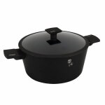Berlingerhaus casserole avec surface en titane et couvercle 28 cm collection noir mat bh - 8189