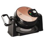 Berlingerhaus gaufrier rotatif pour 4 gaufres rose gold edition avec support bh - 9451