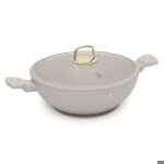 Berlingerhaus po�le wok avec surface en titane et couvercle 30 cm collection sahara bh - 8065