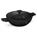 Berlingerhaus pole wok avec surface en titane et couvercle 30 cm noir mat collection bh - 8182