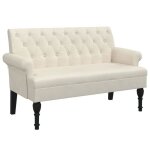 Best - home banc banquette bout de lit - avec dossier 120x62x755 cm lin1parcel8968