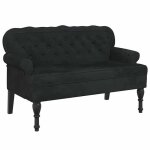 Best - home banc banquette bout de lit - avec dossier noir 1195x645x75 cm velours1parcel6590 Best - home banc banquette bout de lit - avec dossier noir 1195x645x75 cm velours1parcel6590