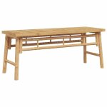 Best - home banc banquette bout de lit - marron 110x38x45 cm bambou1parcel8703