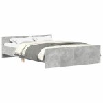 Best - home meuble de chambre - uu - cadre de lit sans matelas - gris b�ton 140x190 cm hh13513