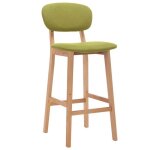 Best - home meuble de si�ge - uu - tabourets de bar - lot de 2 - vert tissu hh831