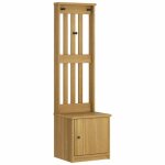 Best - home portemanteau dentre meuble de rangement pour couloir sandnes 45x40x1595 cm bois massif pin1parcel ...